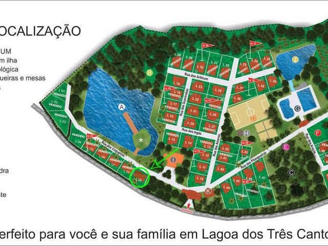 #238 - Terreno em condomínio para Venda em Lagoa dos Três Cantos - RS - 2